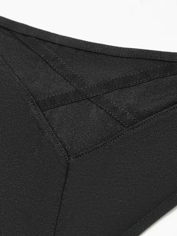 Трусы «бразилиана» criss cross lbr 2997 black, 24С-3042ТСП, 90/XS, CONTE ELEGANT,  - 5