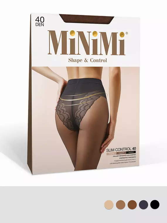 Корректирующие колготки minimi slim control 40 fumo, SLIM CONTROL 40, 3, MINIMI,  - 2