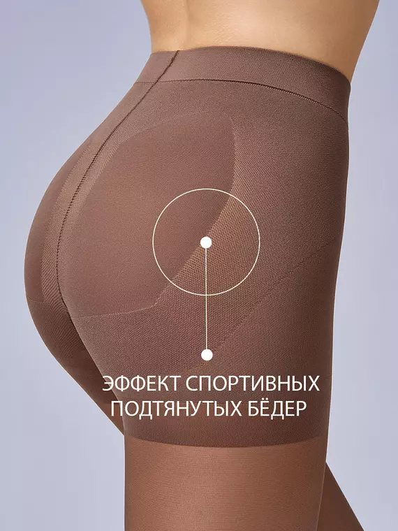 Колготки женские omsa push-up 40 nero, PUSH-UP 40, 4, OMSA,  - 5