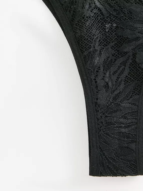 Трусы женские бразилиана mystery garden lbr 3114 black, 24С-3155ТСП, 106/XL, CONTE ELEGANT,  - 5