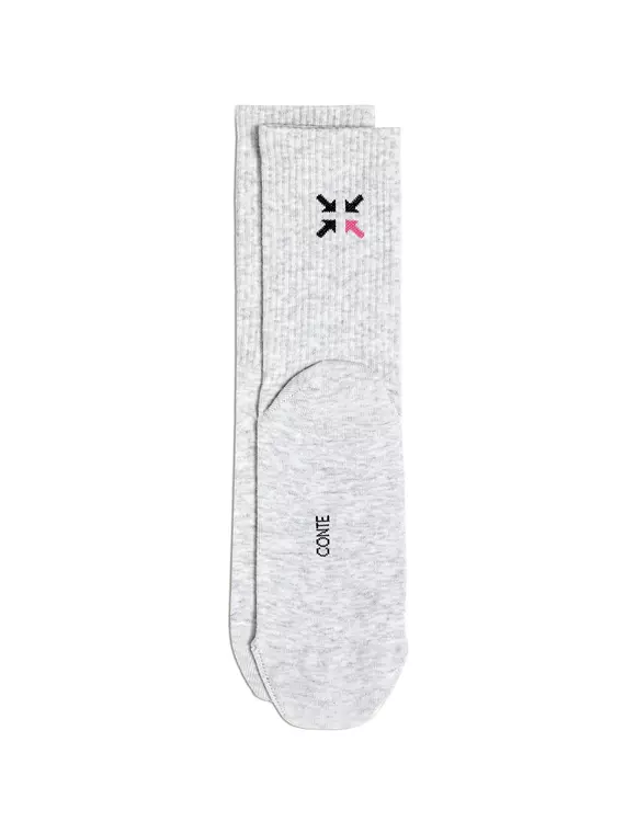 Удлинённые носки conte active 706 светло-серый, 20С-20СП, 38-41 (25-27), CONTE ELEGANT,  - 3