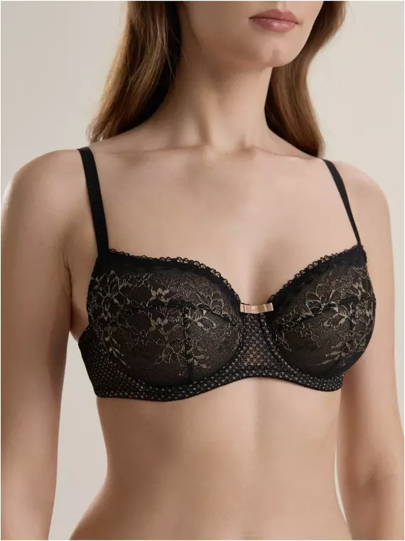 Бюстгальтер на каркасах romance tb6210 черный, 24С-0007КСП, 75B, CONTE ELEGANT,  - 1