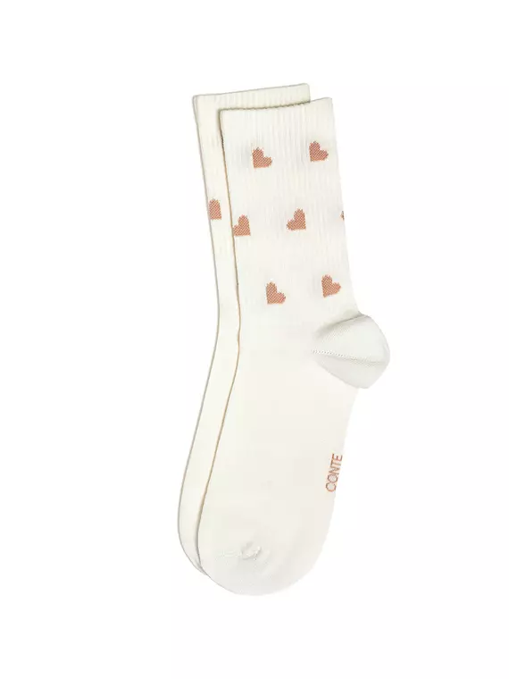 Хлопковые удлиненные носки conte active 708 молочный, 20С-20СП, 39-41 (25-27), CONTE ELEGANT,  - 2
