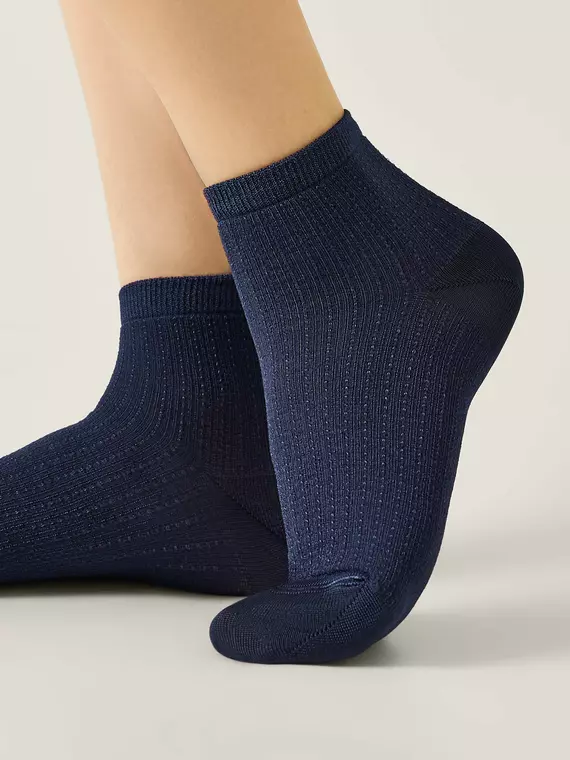 Короткие вискозные носки conte active 704 темно-синий, 24С-75СП, 39-41 (25-27), CONTE ELEGANT,  - 2