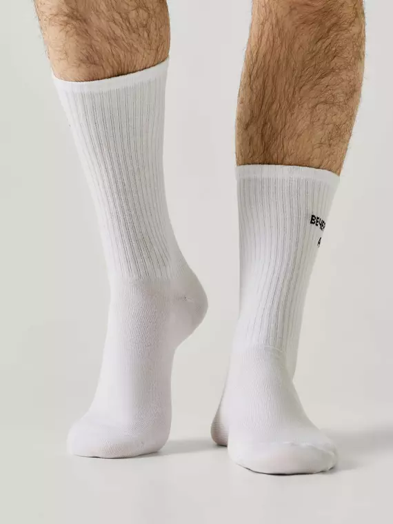 Носки мужские (удлиненные) diwari active 219 белый, 20С-19СП, 40-41 (25), DIWARI,  - 2