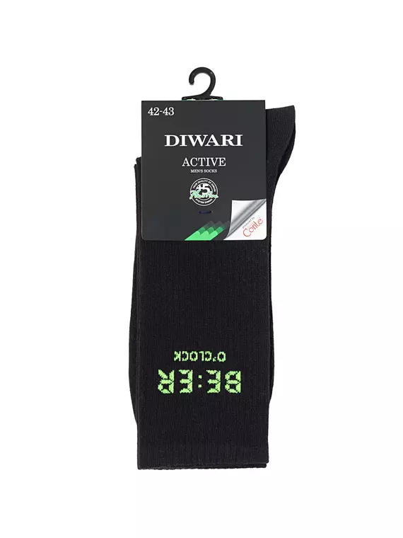 Носки удлиненные мужские diwari active 221 черный, 20С-19СП, 44-45 (29), DIWARI,  - 5