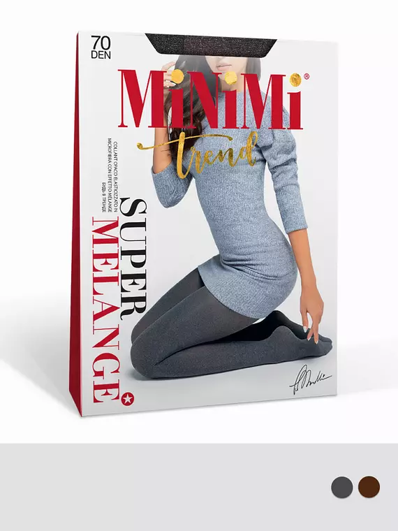 Колготки minimi melange 70 moka melange, MELANGE 70, 2, MINIMI,  - 2