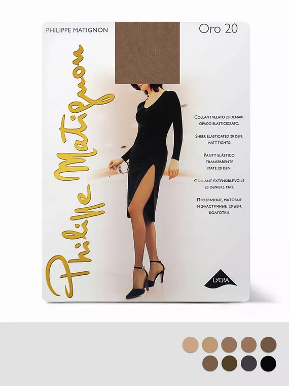 Тонкие колготки philippe matignon oro 20 playa nature, ORO 20, 3, PHILIPPE MATIGNON,  - 2