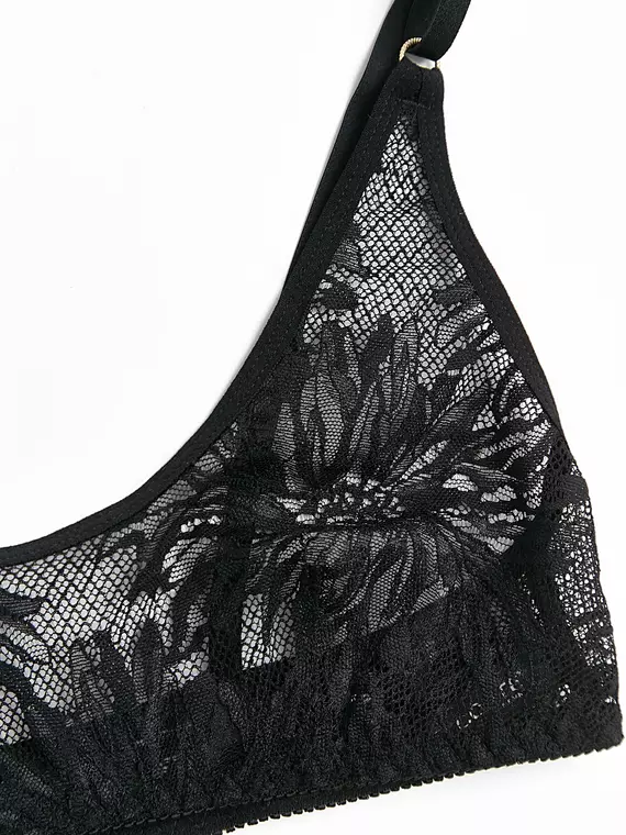 Бюстье с треугольными чашками conte mystery garden lbe 3113 black, 24С-3154ТСП, 170-92/M, CONTE ELEGANT,  - 6