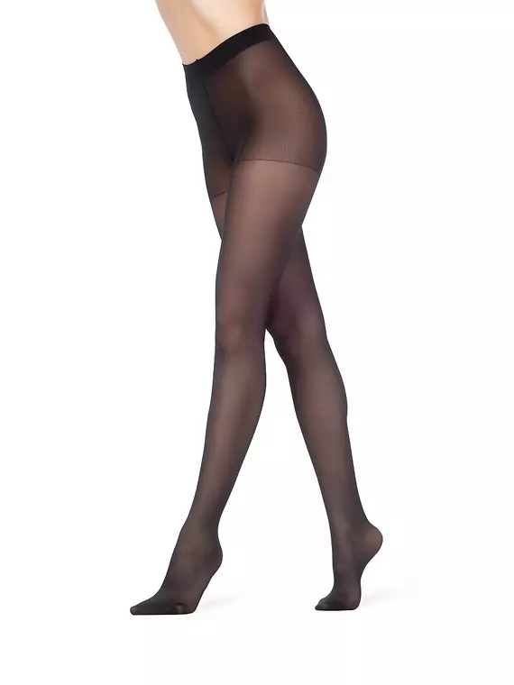 Матовые колготки с шортиками oda 40 elegance nero, ODA 40 Elegance, 5, FILODORO,  - 2