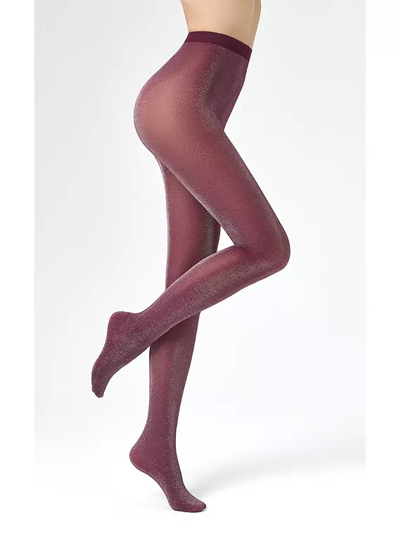 Блестящие колготки с люрексом minimi tulle lurex 50 bordo, TULLE LUREX 50 (тюль с люрексом), 2, MINIMI,  - 2