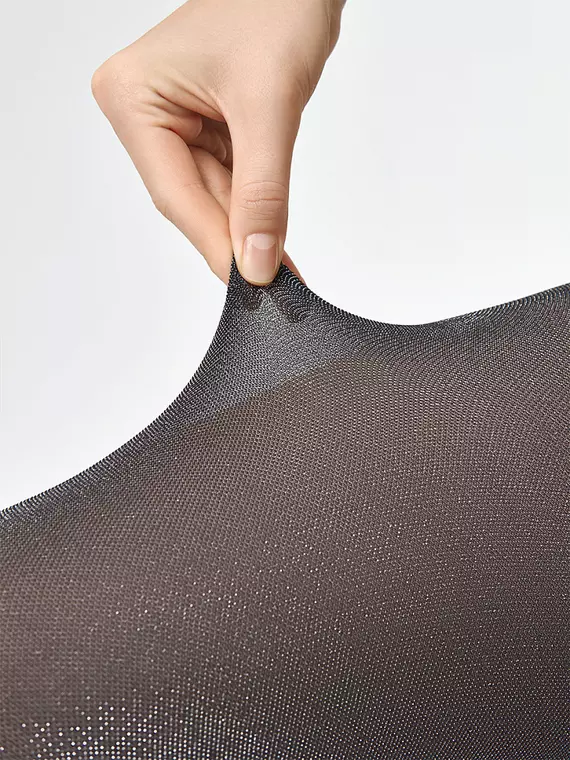 Колготки блестящие minimi tulle lurex 50 nero, TULLE LUREX 50 (тюль с люрексом), 2, MINIMI,  - 7