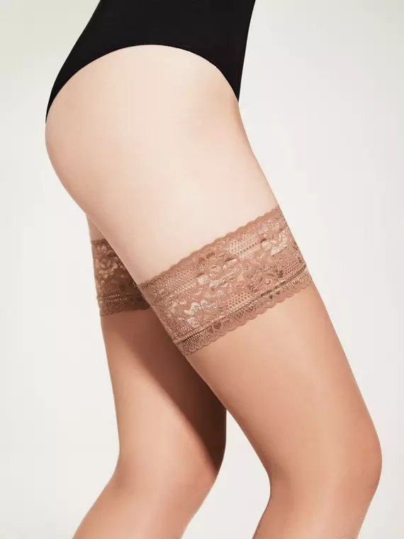 Чулки полупрозрачные esli flirt 20 visone, 8С-90СПЕ, 23-25 (1/2), ESLI,  - 3