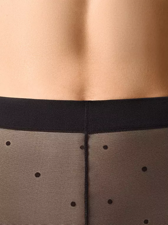 Колготки фантазийные omsa punto 40 nero, PUNTO 40, 1/2(S/M), OMSA,  - 5