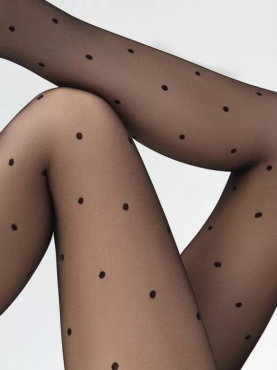 Корректирующие колготки в средний горошек minimi la sfera slim 20 daino, LA SFERA SLIM 20 (колготки в средний горошек), 2, MINIMI,  - 6