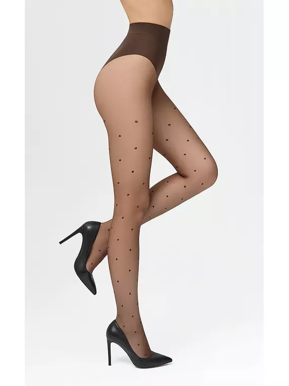 Колготки в средний горошек minimi la sfera slim 20 mineral, LA SFERA SLIM 20 (колготки в средний горошек), 2, MINIMI,  - 1