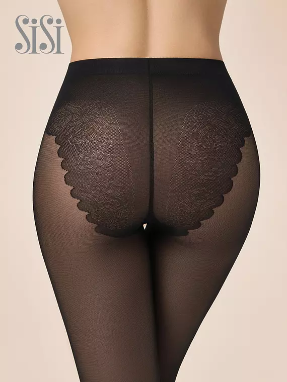Плотные колготки с ажурными трусиками sisi style 70 daino, STYLE 70, 3, SISI,  - 4