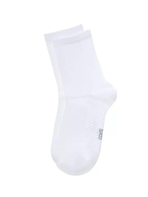 Носки женские (массажный эффект) conte classic 627 белый, 24С-88СП, 38-41 (25-27), CONTE ELEGANT,  - 3