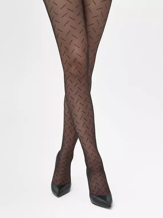 Колготки с диагональной полоской minimi slash 20 blu, SLASH 20 (диагональная полоска), 2, MINIMI,  - 8