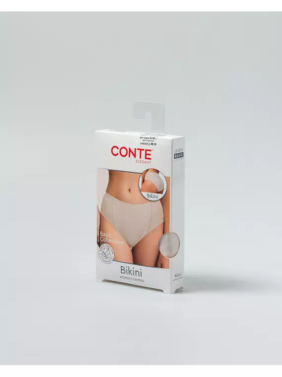 Трусы женские «бикини» conte lb 5005 natural, 24С-3191ТСП, 94/S, CONTE ELEGANT,  - 6