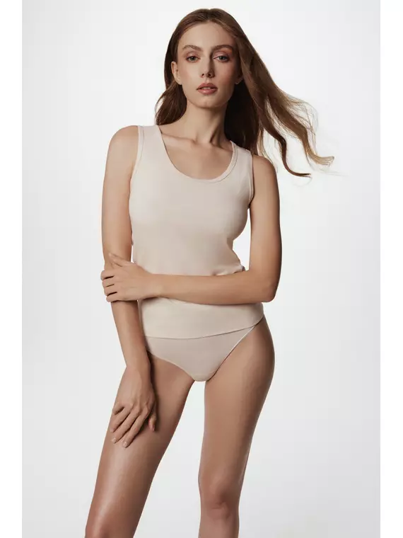 Майка женская basic collection lm 2020 natural, 20С-1060ТСП, 170-104/XXL, CONTE ELEGANT,  - 2