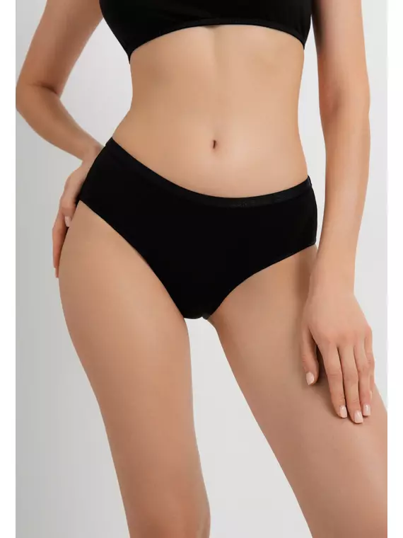 Трусы «бикини» comfort cotton lb 5572 black, 24С-3260ТСП, 102/L, CONTE ELEGANT,  - 2