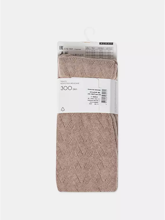 Колготки conte ajour 300 beige, 24С-146СП, 3, CONTE ELEGANT,  - 4