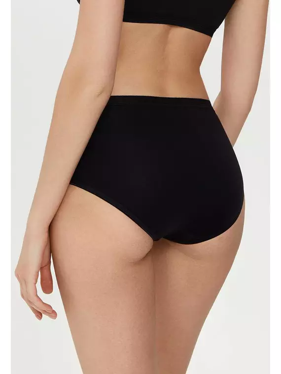 Трусы женские "слипы" высокой посадки basic collection lb 2016 black, 20С-1056ТСП, 118/4XL, CONTE ELEGANT,  - 2