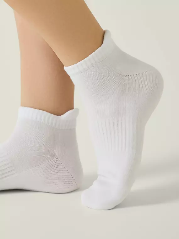 Носки женские esli active (короткие, махр. стопа) 078 белый, 15С-75СПЕ, 36-39 (23-25), ESLI,  - 3