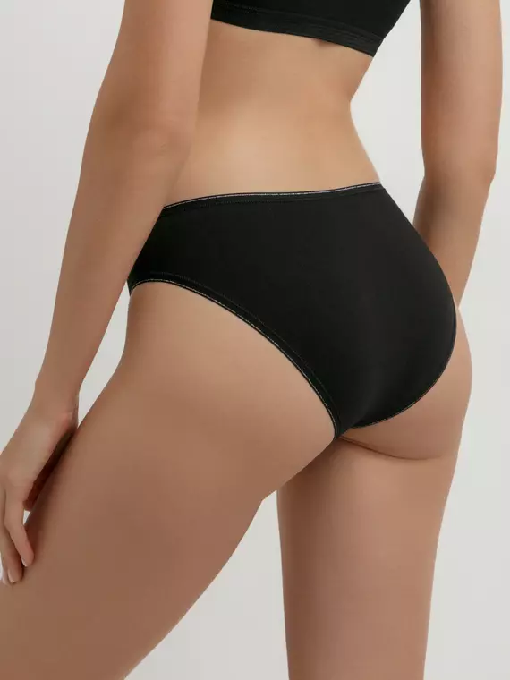 Трусы женские «бикини» conte lb 5003 black lurex, 24С-3189ТСП, 94/S, CONTE ELEGANT,  - 3