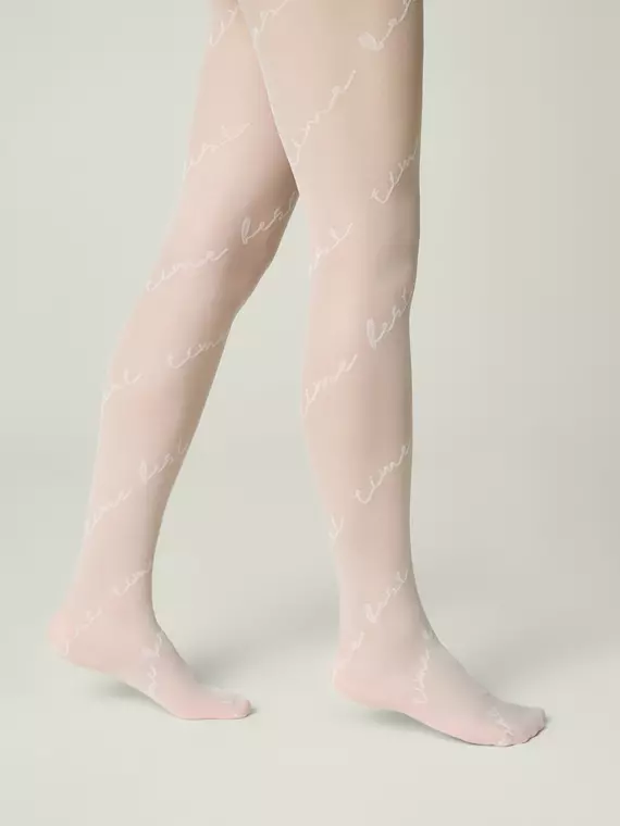 Детские колготки с рисунком «time best» grace bianco, 24С-170СП, 146-152, CONTE ELEGANT,  - 2