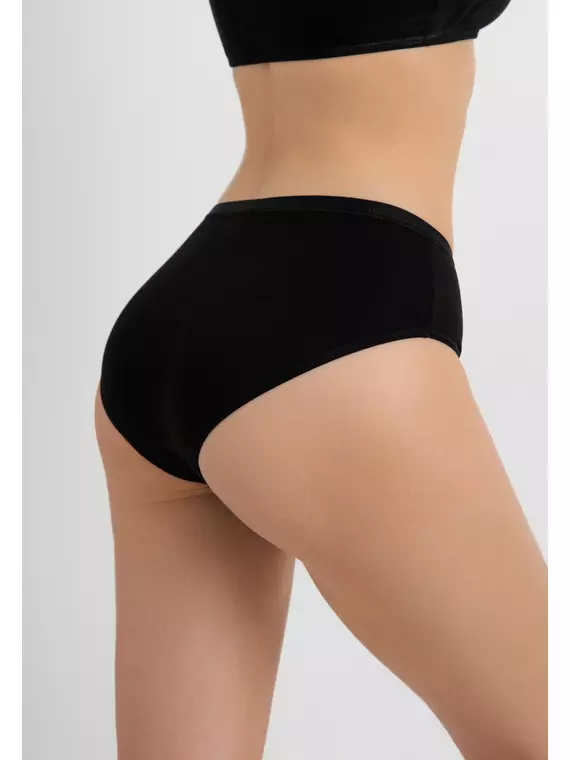 Трусы «бикини» comfort cotton lb 5572 black, 24С-3260ТСП, 102/L, CONTE ELEGANT,  - 3