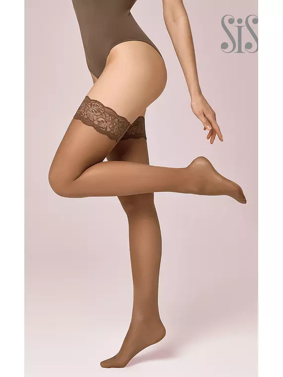 Тонкие чулки sisi queen 20 daino, QUEEN 20 (чулки), 2, SISI,  - 1