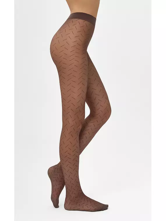 Колготки с диагональной полоской minimi slash 20 cappuccino, SLASH 20 (диагональная полоска), 4, MINIMI,  - 1