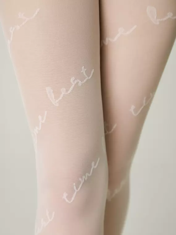 Детские колготки с рисунком «time best» grace bianco, 24С-170СП, 146-152, CONTE ELEGANT,  - 3