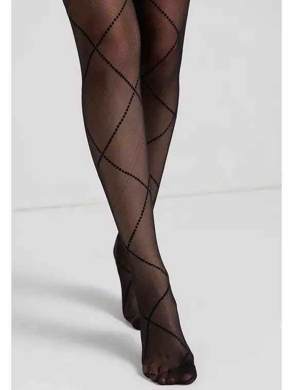 Колготки с имитацией шнуровки conte galerie nero, 20С-89СП, 5, CONTE ELEGANT,  - 3