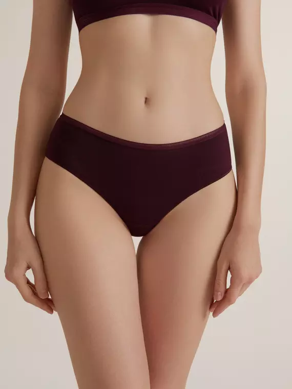 Трусы женские "хипстер" conte basic collection lhp 2003 bordo, 19С-991ТСП, 98/M, CONTE ELEGANT,  - 1
