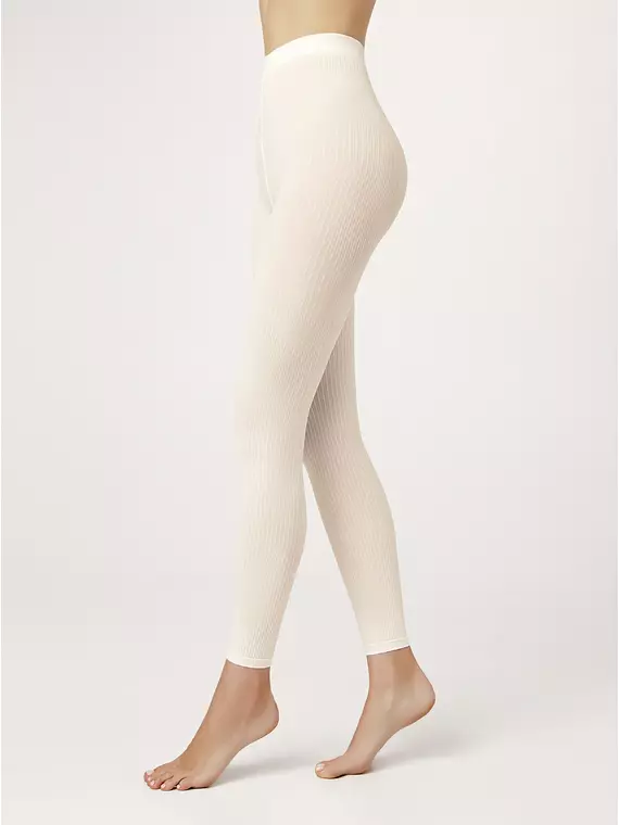 Плотные женские легинсы casual panna, 23С-148СП, 4, CONTE ELEGANT,  - 1