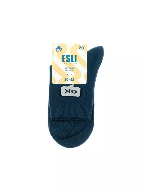 Носки детские esli 717 темно-синий, 24С-74СПЕ, 22, ESLI,  - 5