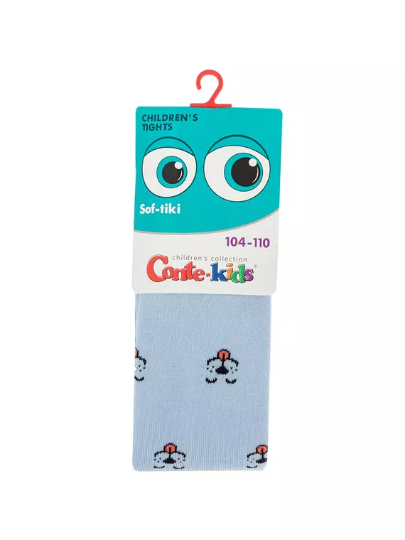 Колготки детские sof-tiki 703 голубой, 7С-38СП, 104-110 (16), CONTE-KIDS,  - 4