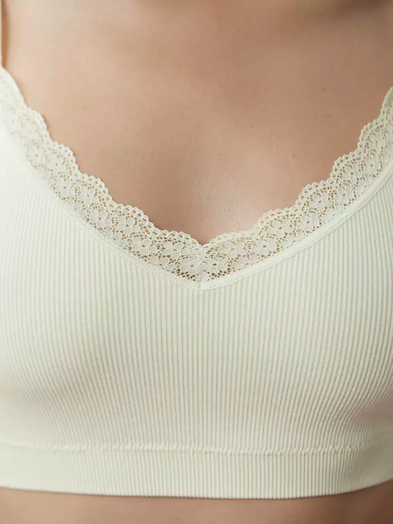 Топ на тонких бретелях с вкладышами minimi 1011s french chic avorio, , 46/48 (m/l), MINIMI, - 3