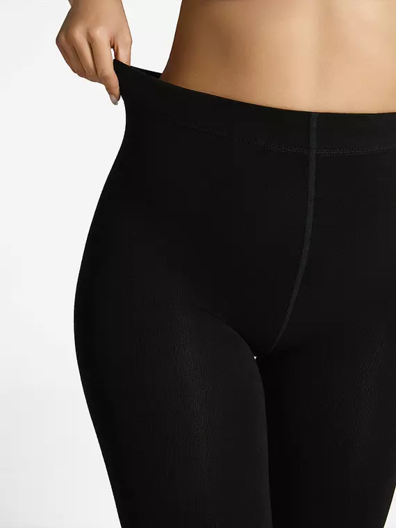 Теплые легинсы (хлопок с флисом) minimi siberia maxi  nero, pantacollant SIBERIA MAXI (хлопок с флисом), 5, MINIMI,  - 4