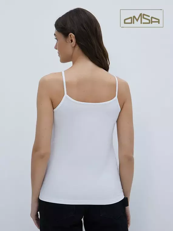 Майка "топ" женская omsa 1001 bianco, , 44 (S), OMSA, - 3