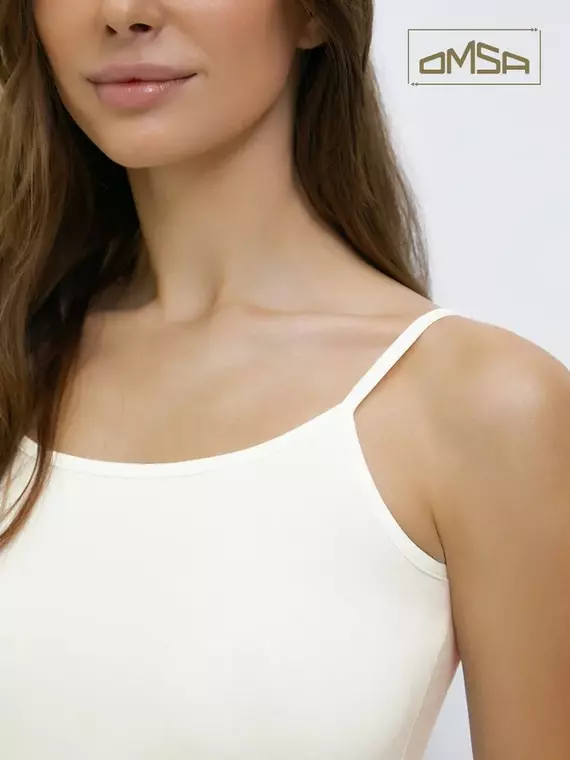 Майка "топ" женская omsa 1001 avorio, , 42 (XS), OMSA, - 4