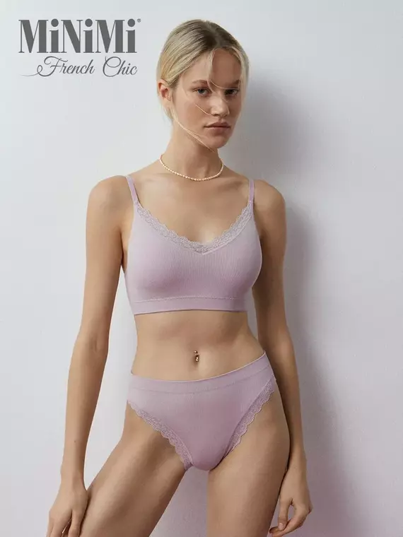 Топ на тонких бретелях minimi 1011s french chic rosa antico, , 46/48 (m/l), MINIMI, - 4