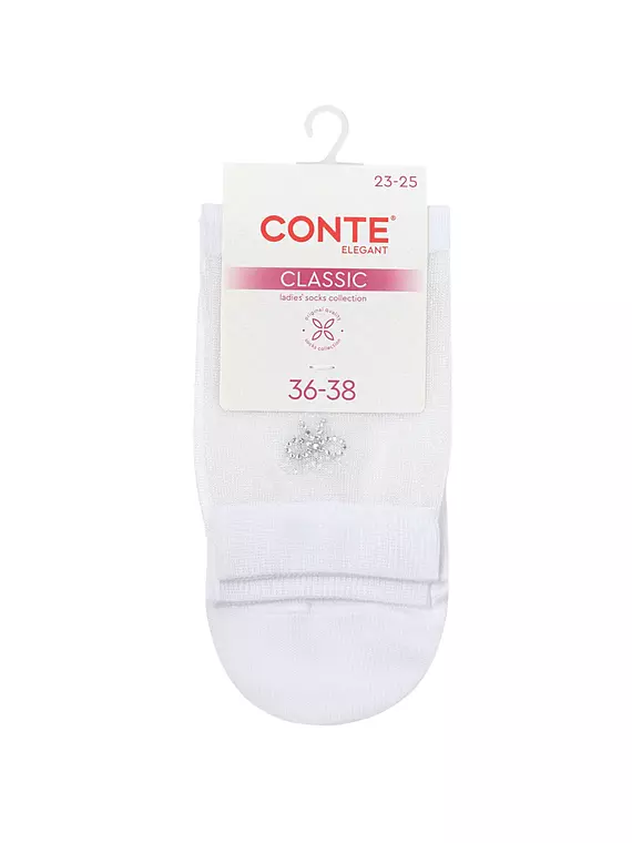 Носки женские conte classic 683 белый, 24С-178/1СП, 39-41 (25-27), CONTE ELEGANT,  - 4