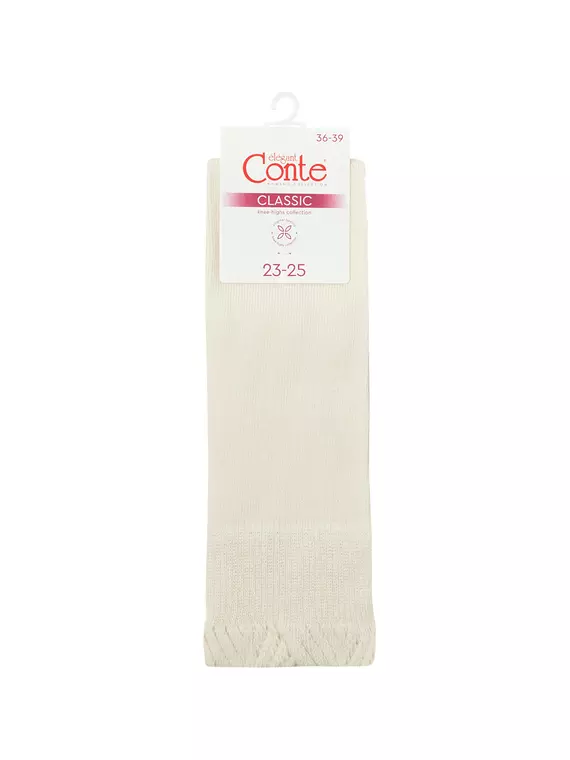 Гольфы женские conte classic 012 молочный, 25С-42СП, 36-39 (23-25), CONTE ELEGANT,  - 3