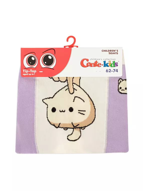 Колготки детские tip-top 704 сиреневый, 4С-01СП, 62-74 (12), CONTE-KIDS,  - 3