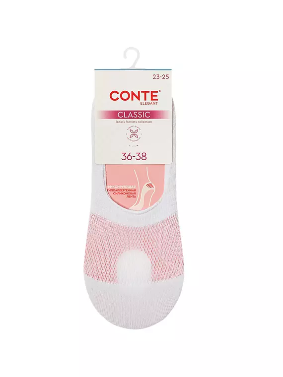 Подследники женские conte classic 752 белый, 25С-36СП, 36-38 (23-25), CONTE ELEGANT,  - 3