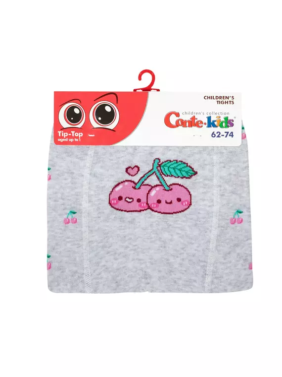 Колготки детские tip-top 705 светло-серый, 4С-01СП, 80-86 (14), CONTE-KIDS,  - 3